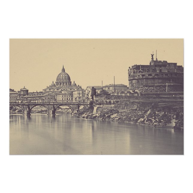 Pôster Angel Castle e Vaticano dome (Frente)