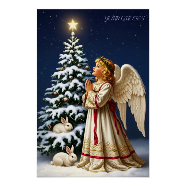 Pôster Angel of Christmas Night – Classical Holiday  (Frente)
