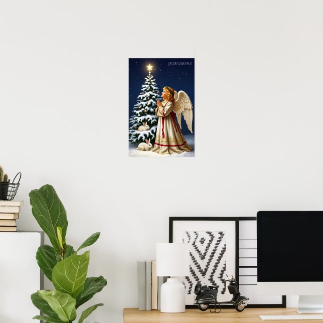 Poster Angel of Christmas Night – Classical Holiday  (Escritório em casa)