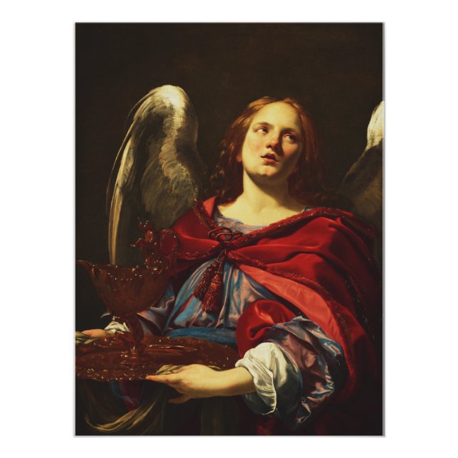 Pôster Angel Segurando o navio e a toalha (Frente)