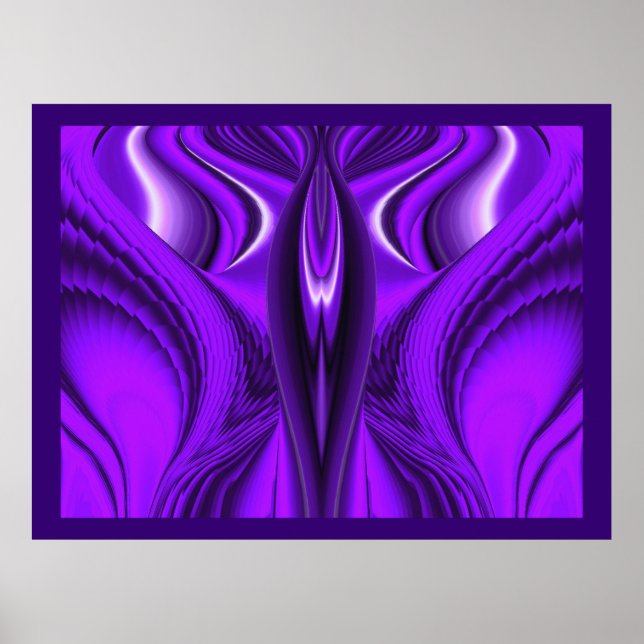 Pôster Angel Wings, Abstrato Fantasy Arte Arco-Íris (Frente)