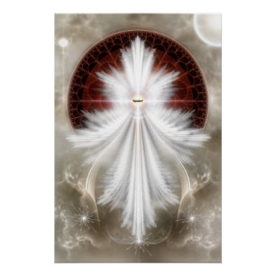 Pôster Angel Wings Snowflake RL Perfect Poster