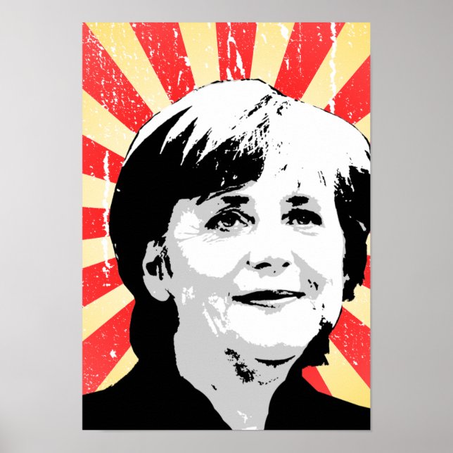 Pôster Angela Merkel (Frente)