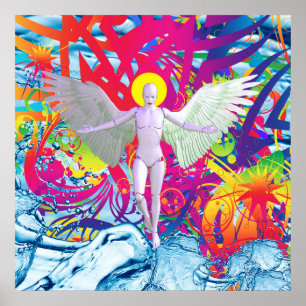 Poster Angelic Robot