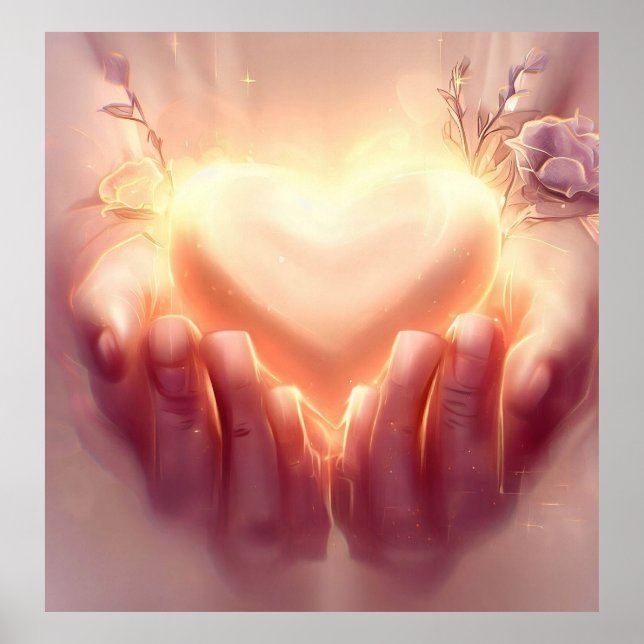 Poster Angélico ajudando as mãos (Frente)