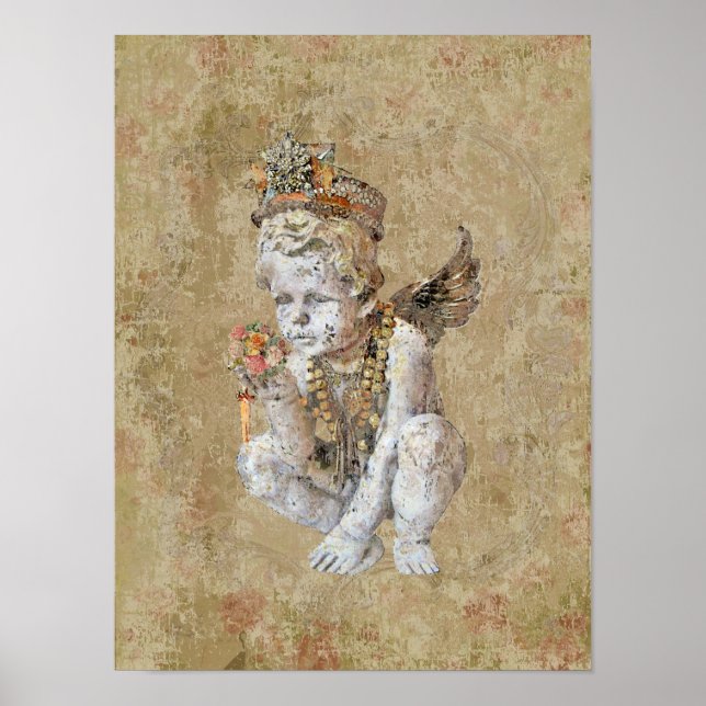 Pôster Angelik 16x12 / OPÇÕES DE CANVAS e TAMANHO - (Frente)