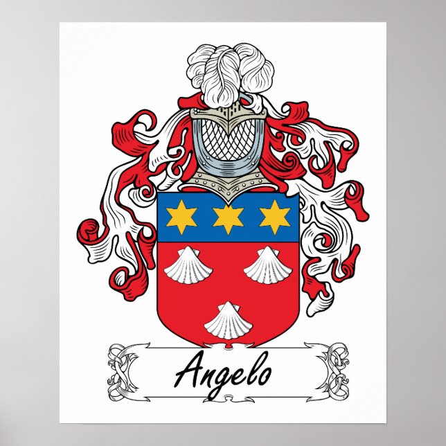 Poster Angelo Family Crest (Frente)