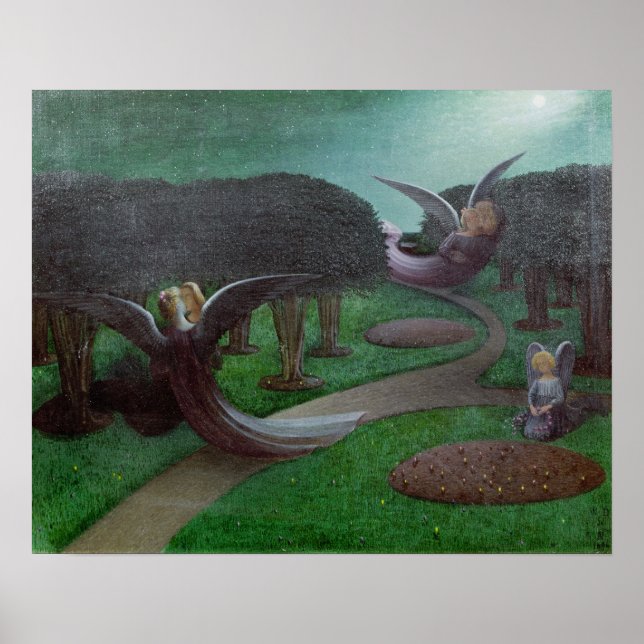 Poster Angels in the Night, 1896 (Frente)