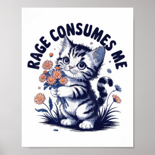 Poster Anger Angry Emotion Engraçado Rage me consome -