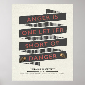Pôster Anger Cote por Eleanor Roosevelt
