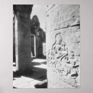 Pôster Angkor Cambodja, Apsara Que Esconde O Bayon 2