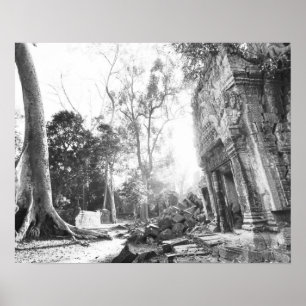 Poster Angkor Camboja, Detalhes Ta Prohm