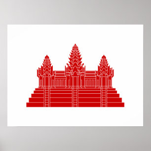 Pôster Angkor Wat Ver.2.0. Templo do Khmer