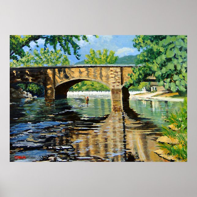 Poster Angler Fisheries for Trout (Frente)