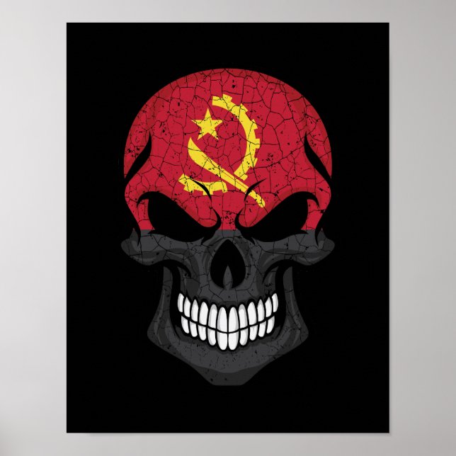 Poster Angola: Sinalizador do Crânio Sorridente (Frente)