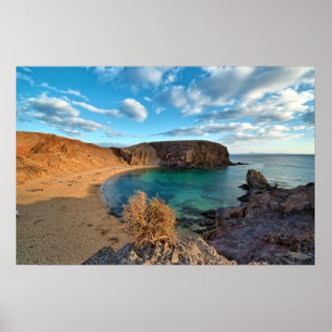 Pôster Angra da praia de Lanzarote