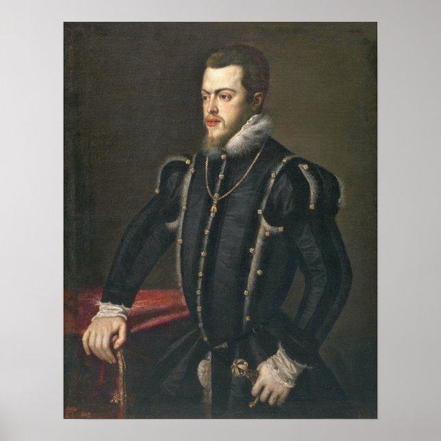 Poster Anguissola - Felipe II (Alcázar De Segóvia) (Frente)