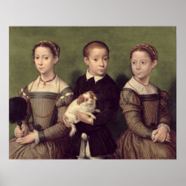 Poster Anguissola - Irmãs e Irmão do Artista