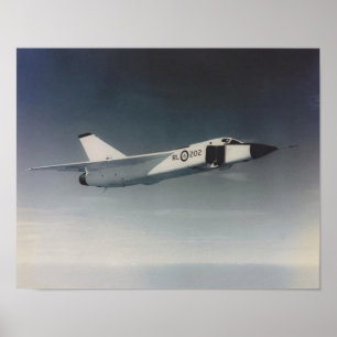 Poster Ângulo da seta RL202 de Avro baixo