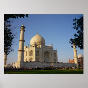 Pôster ângulo taj mahal