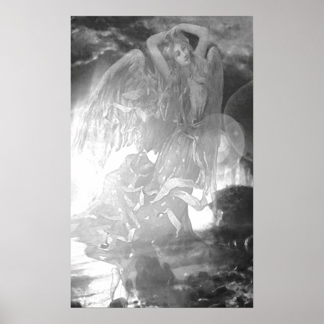 Pôster Ângulos em preto e branco (Frente)