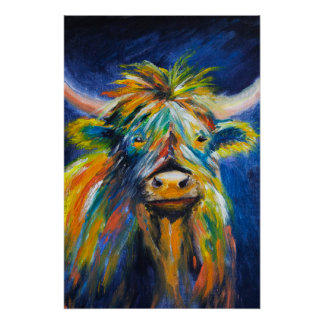 Pôster Angus Highland Cow