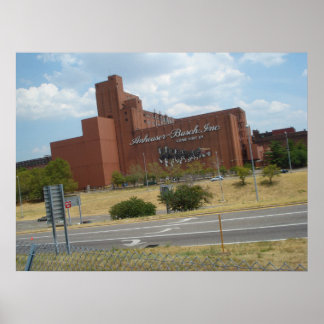 Poster Anheuser-Busch na Rua.