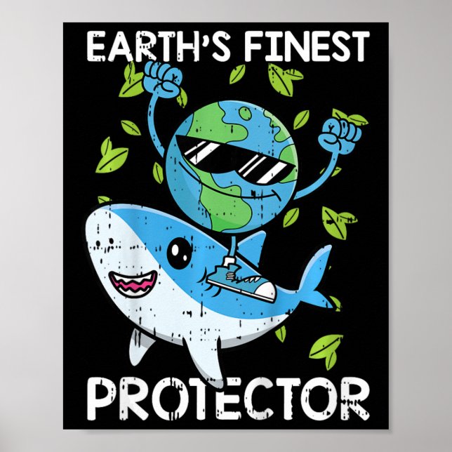 Poster Anim Ambiental do Dia da Terra para Proteção do Pl (Frente)