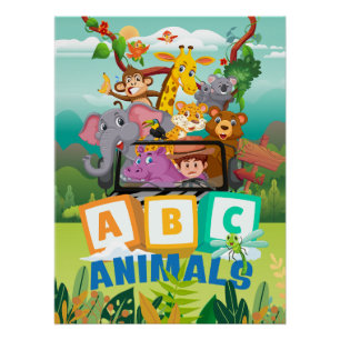 Pôster Animais ABC