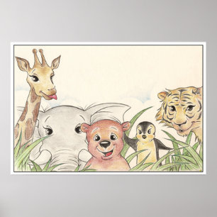 Poster Animais bonitos