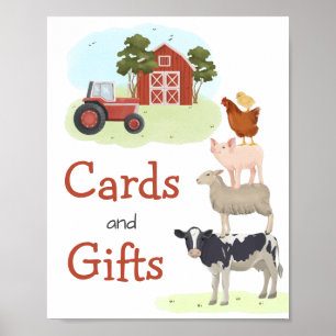Poster Animais da Fazenda Barnyard Bem-vindos Aniversário