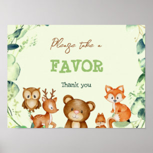 Poster Animais Da Floresta Vermelhidão Favor Eucalyptus