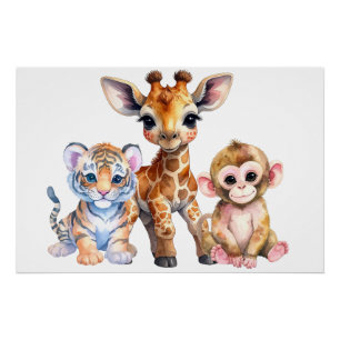 Pôster Animais da Selva