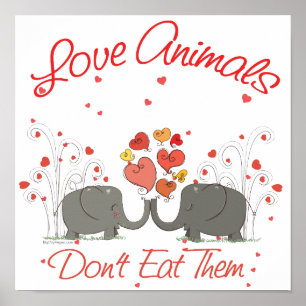 Pôster Animais De Amor Não Os Comem