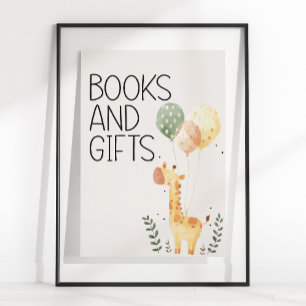 Poster Animais de Berçário Safari Zoo Presentes Livros Ch