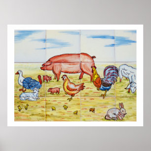 Poster Animais de exploração