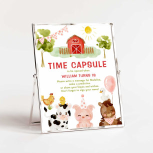Poster Animais de Exploração Barnyard Cápsula Horária de