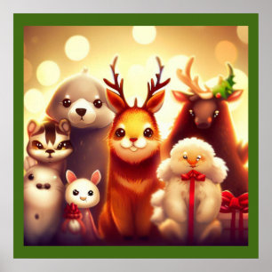 Poster Animais de Natal 1