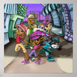 Pôster Animais e Chapéus