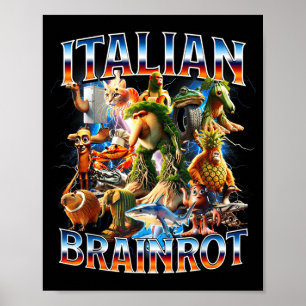 Poster animais gerados por ia com rot brain italiano home