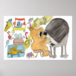 Poster Animais Musicais