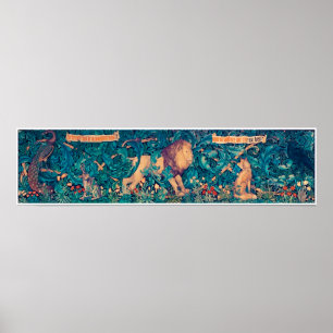 Poster Animais na Floresta, William Morris