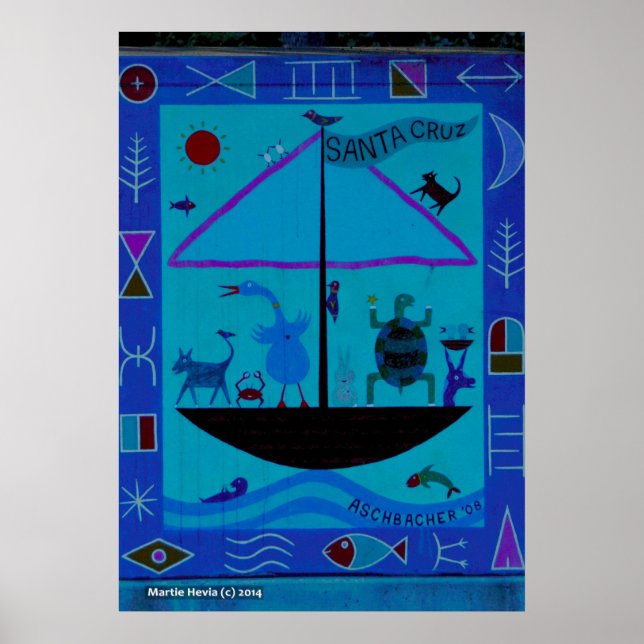 Pôster Animais no Barco (Frente)