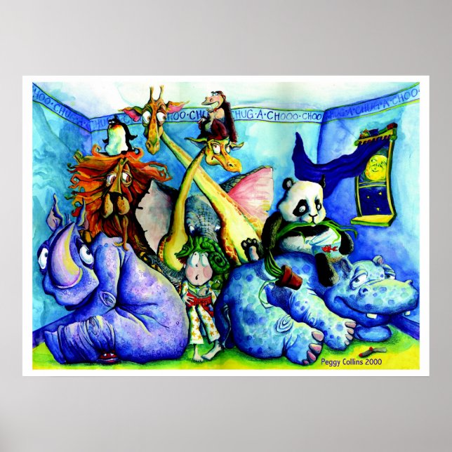 Poster animais no quarto (Frente)