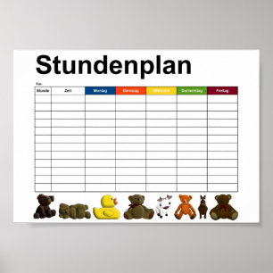 Pôster Animais recheados/brinquedos