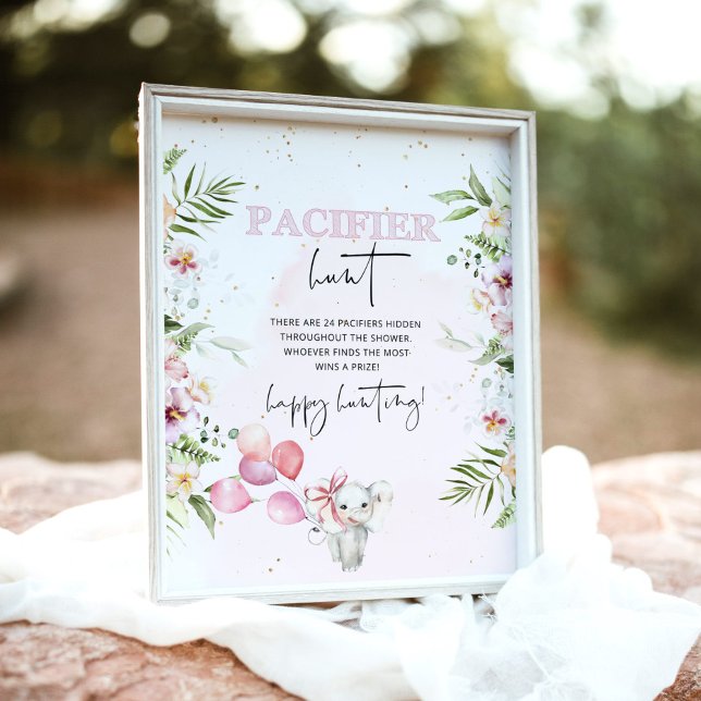 Poster Animais Safari Posto de caça de chá de fraldas com (Criador carregado)