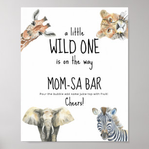 Poster Animais selvagens de safári - barra da mamãe