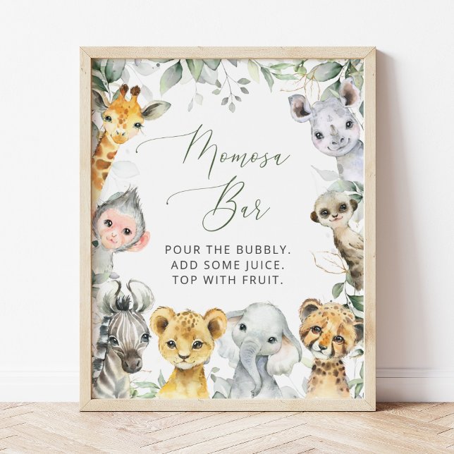 Poster Animais Selvagens, Safari, Selvagem Um, Bar Momosa (Criador carregado)