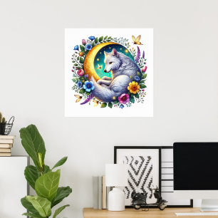 Poster animal amante lobo legal