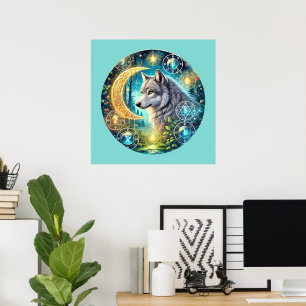 Poster animal amante lobo legal